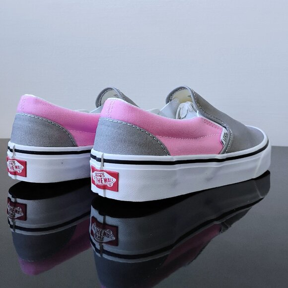 Vans Men's Classic Slip-On Sneaker in Fresh & Contemporary Prism Pink/Drizzle - Picture 7 of 12